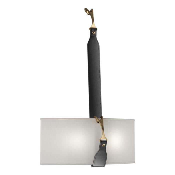 Saratoga Sconce in Black with Antique Brass Accent - 204070-SKT-10-27-LK-SE1613 by Hubbardton Forge