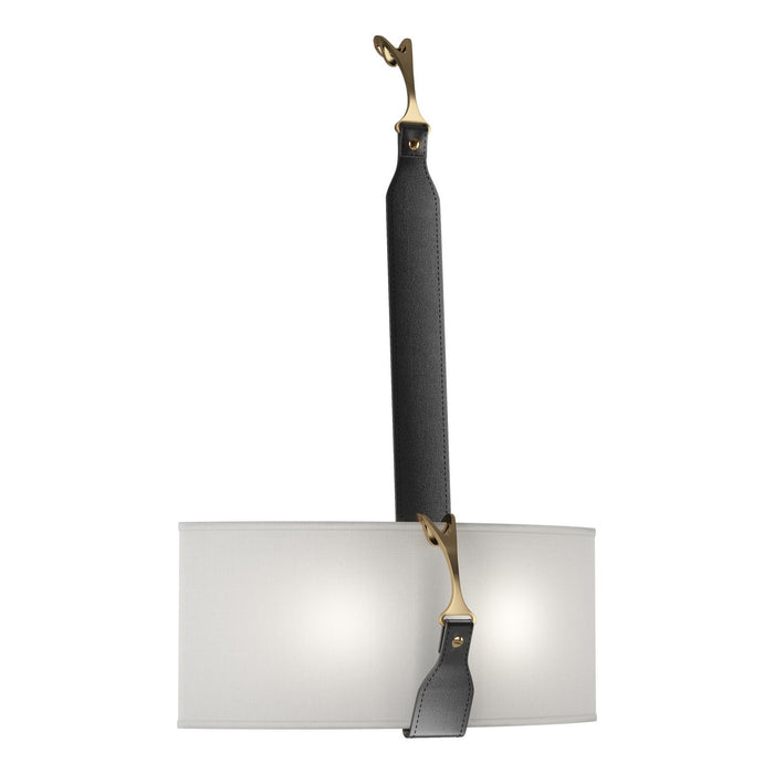 Saratoga Sconce in Black with Antique Brass Accent - 204070-SKT-10-27-LK-SF1613 by Hubbardton Forge