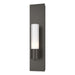 Pillar 1 Light Sconce in Dark Smoke - 204420-SKT-07-GG0392 by Hubbardton Forge