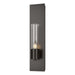 Pillar 1 Light Sconce in Oil Rubbed Bronze - 204420-SKT-14-II0392 by Hubbardton Forge