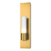 Pillar 1 Light Sconce in Modern Brass - 204420-SKT-86-GG0392 by Hubbardton Forge