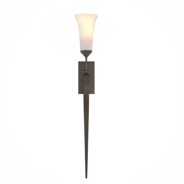 Sweeping Taper Sconce in Oil Rubbed Bronze - 204526-SKT-14-GG0068 by Hubbardton Forge