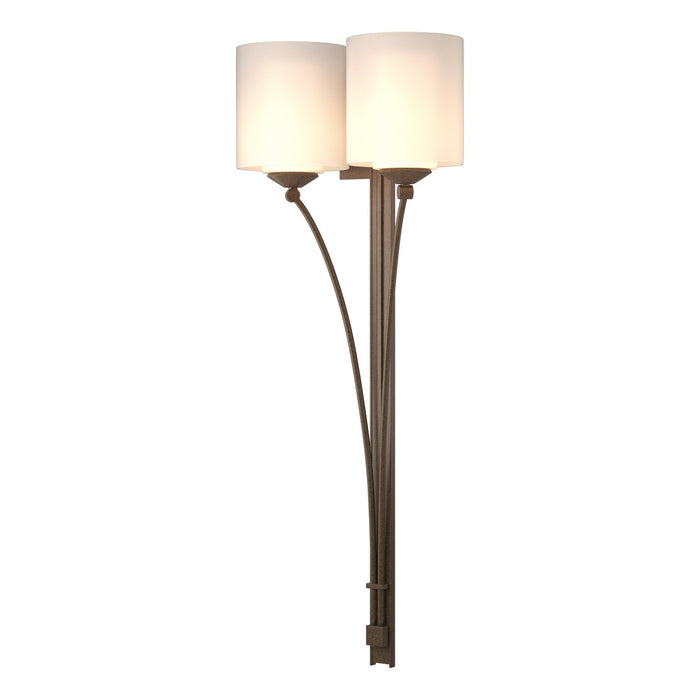 Formae Contemporary 2 Light Sconce in Bronze - 204672-SKT-05-GG0169 by Hubbardton Forge