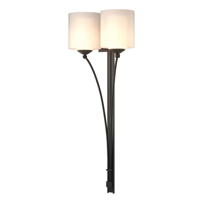 Formae Contemporary 2 Light Sconce in Black - 204672-SKT-10-GG0169 by Hubbardton Forge