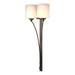 Formae Contemporary 2 Light Sconce in Oil Rubbed Bronze - 204672-SKT-14-GG0169 by Hubbardton Forge