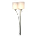 Formae Contemporary 2 Light Sconce in Vintage Platinum - 204672-SKT-82-GG0169 by Hubbardton Forge