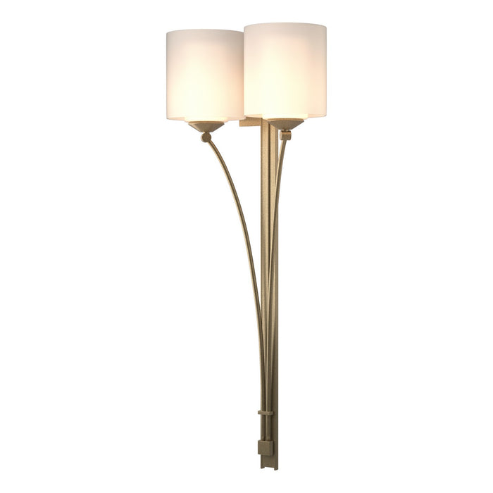 Formae Contemporary 2 Light Sconce in Soft Gold - 204672-SKT-84-GG0169 by Hubbardton Forge