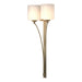 Formae Contemporary 2 Light Sconce in Soft Gold - 204672-SKT-84-GG0169 by Hubbardton Forge