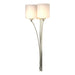 Formae Contemporary 2 Light Sconce in Sterling - 204672-SKT-85-GG0169 by Hubbardton Forge