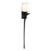 Antasia Single Glass 1 Light (Right Side) Sconce in Black - 204710-SKT-RGT-10-GG0236 by Hubbardton Forge