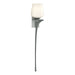 Antasia Single Glass 1 Light (Right Side) Sconce in Vintage Platinum - 204710-SKT-RGT-82-GG0236 by Hubbardton Forge