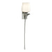 Antasia Single Glass 1 Light (Right Side) Sconce in Sterling - 204710-SKT-RGT-85-GG0236 by Hubbardton Forge