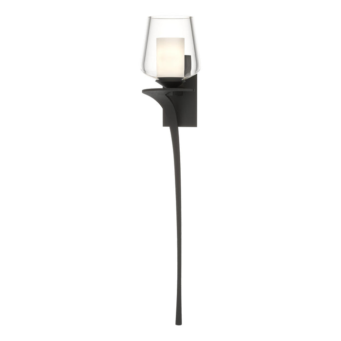 Antasia Double Glass 1 Light (Left Side) Sconce in Black - 204712-SKT-LFT-10-ZU0291 by Hubbardton Forge