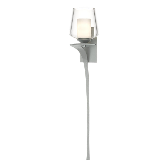 Antasia Double Glass 1 Light (Left Side) Sconce in Vintage Platinum - 204712-SKT-LFT-82-ZU0291 by Hubbardton Forge