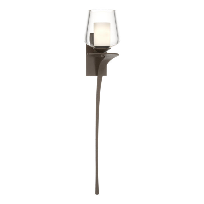 Antasia Double Glass 1 Light (Right Side) Sconce in Bronze - 204712-SKT-RGT-05-ZU0291 by Hubbardton Forge