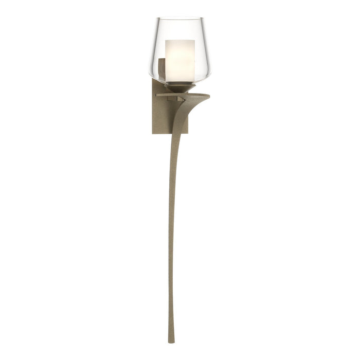 Antasia Double Glass 1 Light (Right Side) Sconce in Soft Gold - 204712-SKT-RGT-84-ZU0291 by Hubbardton Forge