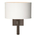 Beacon Hall Oval Drum Shade Sconce in Bronze - 204810-SKT-05-SF1195 by Hubbardton Forge