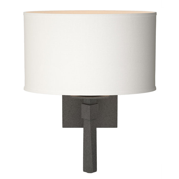 Beacon Hall Oval Drum Shade Sconce in Natural Iron - 204810-SKT-20-SF1195 by Hubbardton Forge