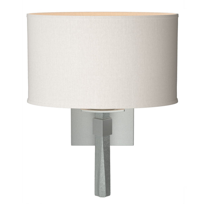 Beacon Hall Oval Drum Shade Sconce in Vintage Platinum - 204810-SKT-82-SE1195 by Hubbardton Forge