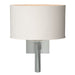 Beacon Hall Oval Drum Shade Sconce in Vintage Platinum - 204810-SKT-82-SE1195 by Hubbardton Forge