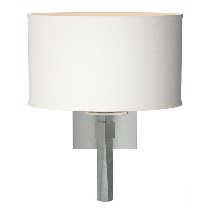 Beacon Hall Oval Drum Shade Sconce in Vintage Platinum - 204810-SKT-82-SF1195 by Hubbardton Forge