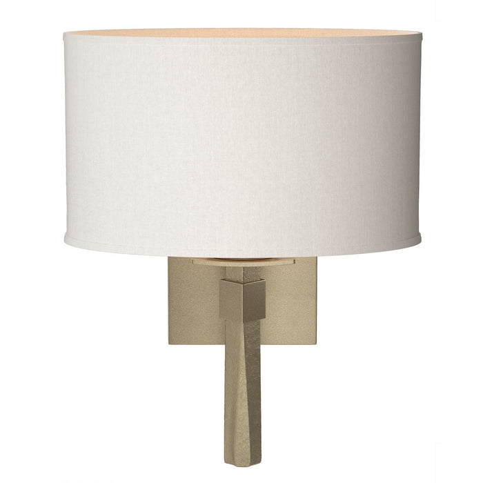 Beacon Hall Oval Drum Shade Sconce in Soft Gold - 204810-SKT-84-SE1195 by Hubbardton Forge