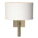 Beacon Hall Oval Drum Shade Sconce in Soft Gold - 204810-SKT-84-SF1195 by Hubbardton Forge