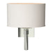 Beacon Hall Oval Drum Shade Sconce in Sterling - 204810-SKT-85-SE1195 by Hubbardton Forge