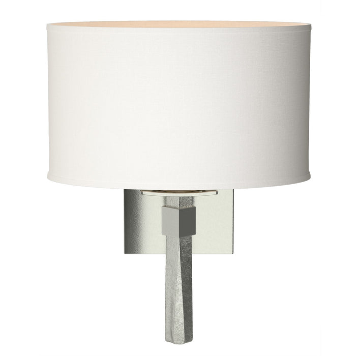 Beacon Hall Oval Drum Shade Sconce in Sterling - 204810-SKT-85-SF1195 by Hubbardton Forge