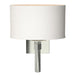 Beacon Hall Oval Drum Shade Sconce in Sterling - 204810-SKT-85-SF1195 by Hubbardton Forge