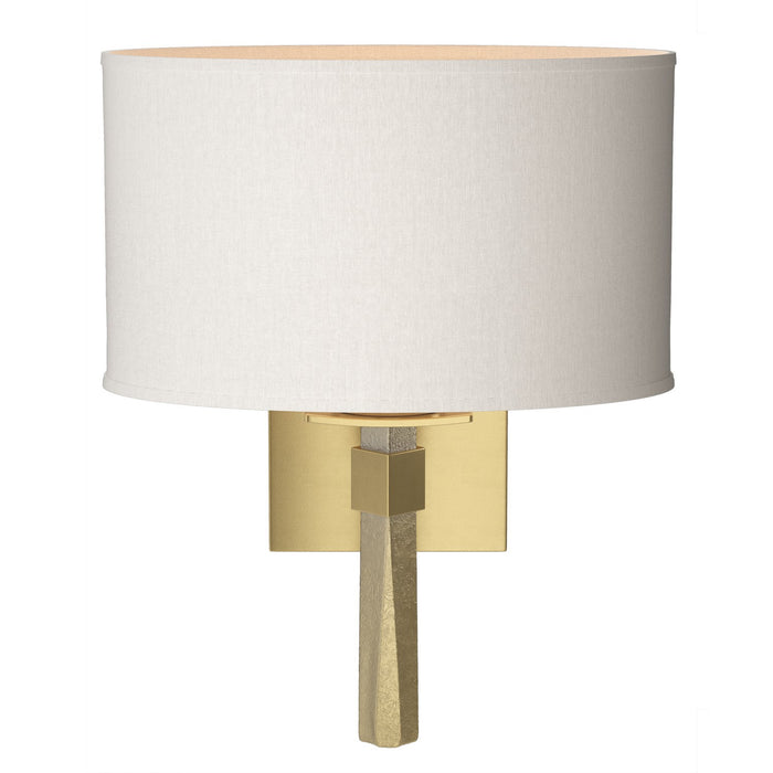 Beacon Hall Oval Drum Shade Sconce in Modern Brass - 204810-SKT-86-SE1195 by Hubbardton Forge