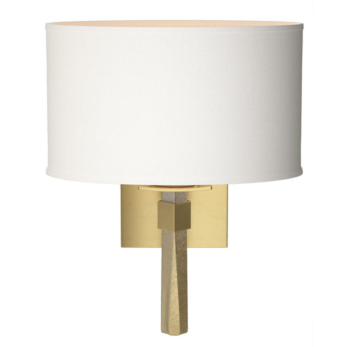 Beacon Hall Oval Drum Shade Sconce in Modern Brass - 204810-SKT-86-SF1195 by Hubbardton Forge