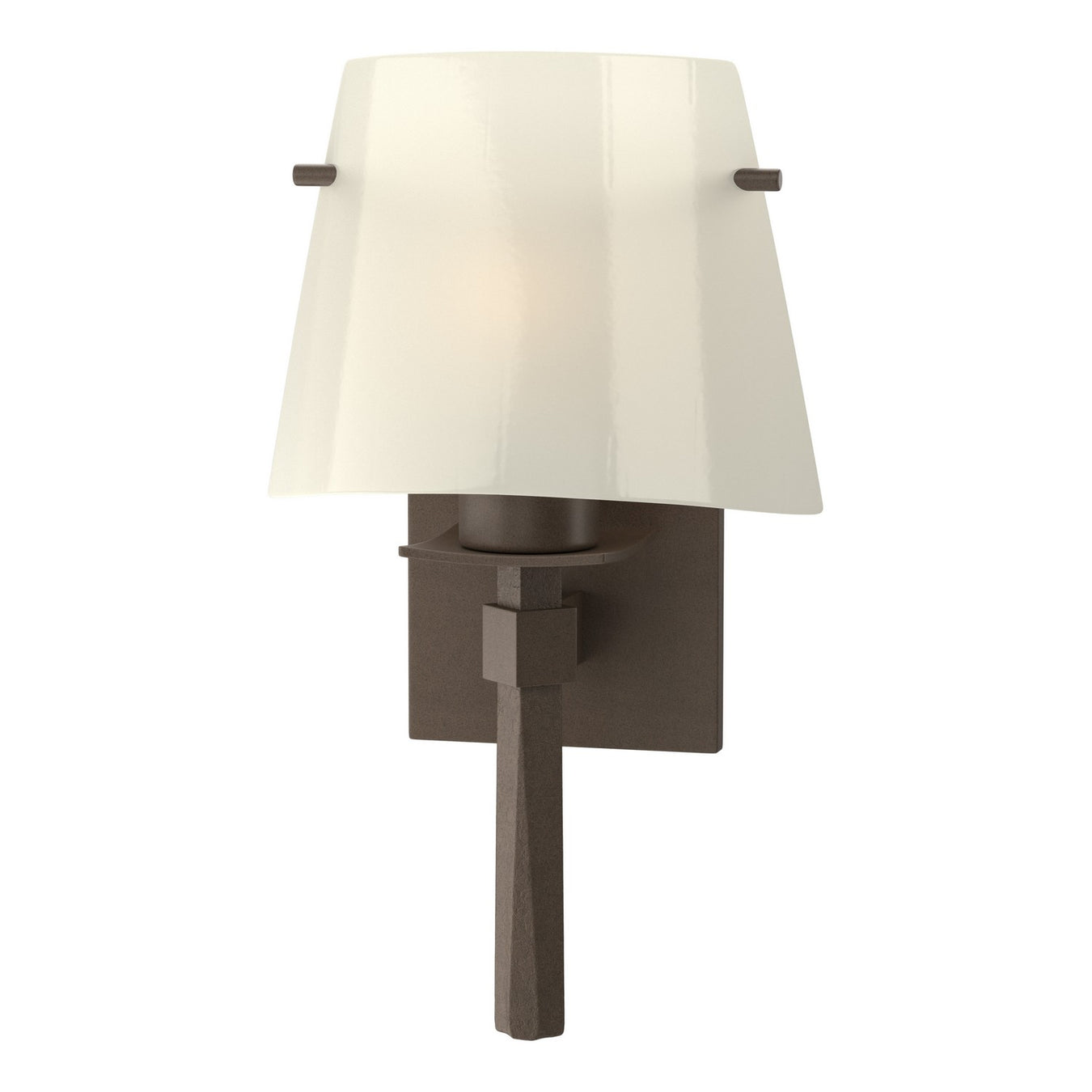 Beacon Hall Half Cone Glass Sconce in Bronze - 204825-SKT-05-CC0246 by Hubbardton Forge