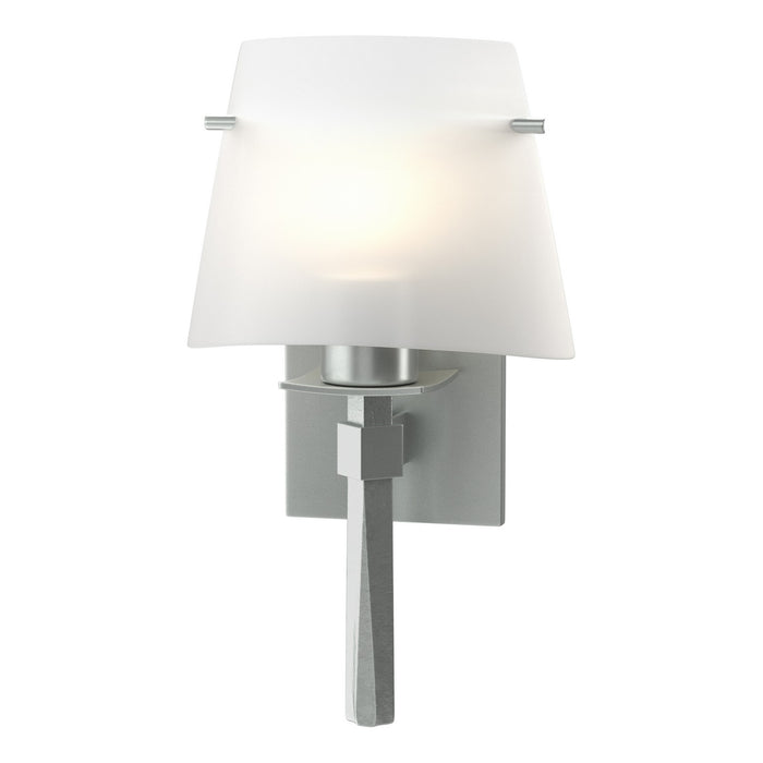 Beacon Hall Half Cone Glass Sconce in Vintage Platinum - 204825-SKT-82-GG0246 by Hubbardton Forge