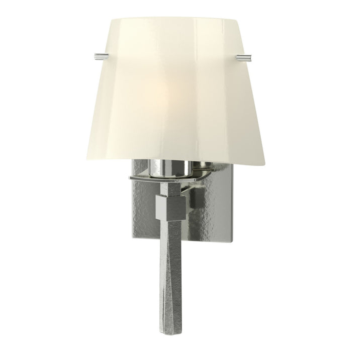 Beacon Hall Half Cone Glass Sconce in Sterling - 204825-SKT-85-CC0246 by Hubbardton Forge