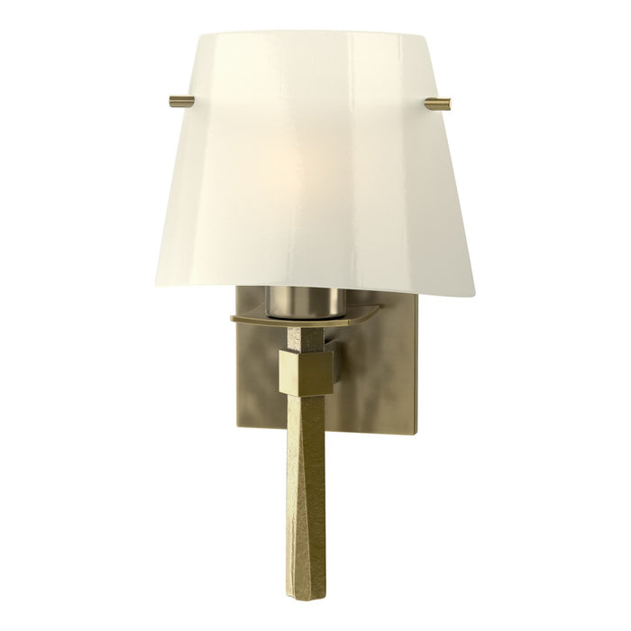 Beacon Hall Half Cone Glass Sconce in Modern Brass - 204825-SKT-86-CC0246 by Hubbardton Forge