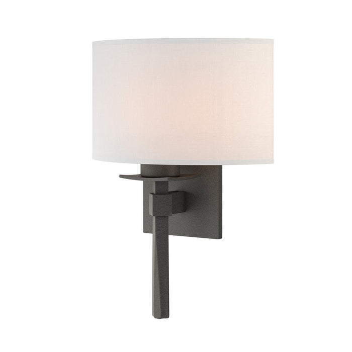 Beacon Hall Half Drum Shade Sconce in Natural Iron - 204826-SKT-20-SF1092 by Hubbardton Forge