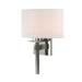 Beacon Hall Half Drum Shade Sconce in Sterling - 204826-SKT-85-SF1092 by Hubbardton Forge