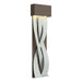 Tress Large LED Sconce in Bronze with Vintage Platinum Accent - 205437-LED-05-82 by Hubbardton Forge