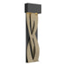 Tress Large LED Sconce in Black with Soft Gold Accent - 205437-LED-10-84 by Hubbardton Forge