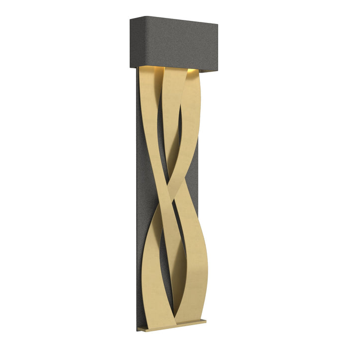 Tress Large LED Sconce in Natural Iron with Modern Brass Accent - 205437-LED-20-86 by Hubbardton Forge