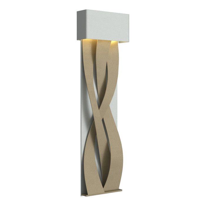 Tress Large LED Sconce in Vintage Platinum with Soft Gold Accent - 205437-LED-82-84 by Hubbardton Forge