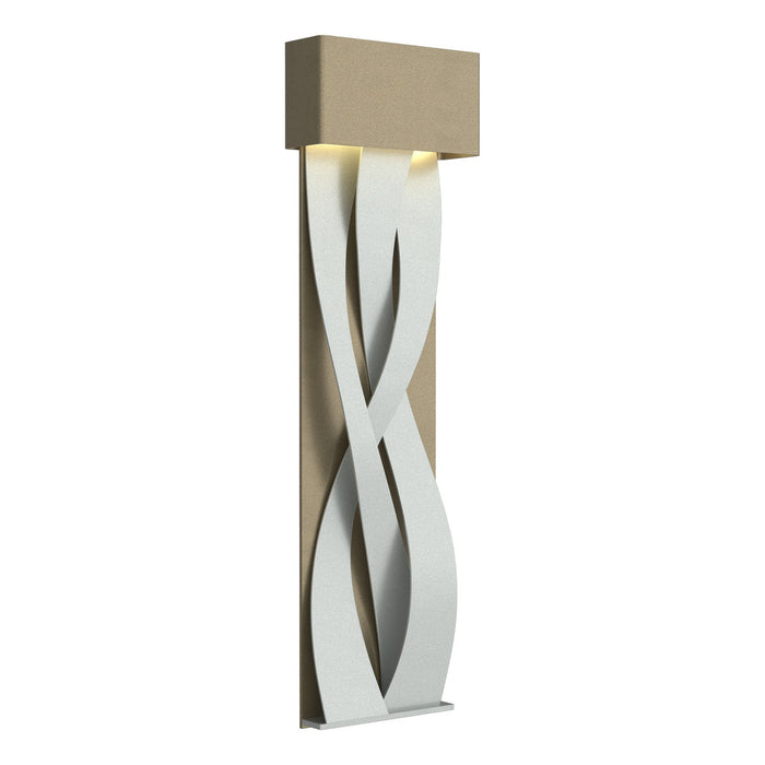 Tress Large LED Sconce in Soft Gold with Vintage Platinum Accent - 205437-LED-84-82 by Hubbardton Forge