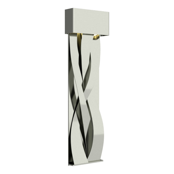 Tress Large LED Sconce in Sterling with Sterling Accent - 205437-LED-85-85 by Hubbardton Forge