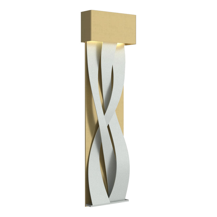 Tress Large LED Sconce in Modern Brass with Vintage Platinum Accent - 205437-LED-86-82 by Hubbardton Forge