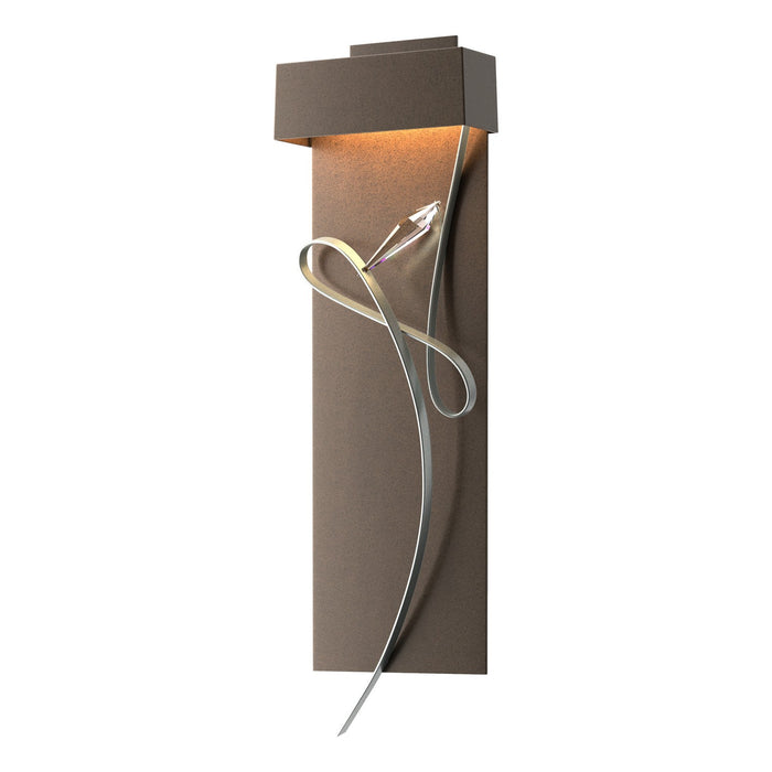 Rhapsody LED Sconce in Bronze with Vintage Platinum Accent - 205440-LED-05-82-CR by Hubbardton Forge