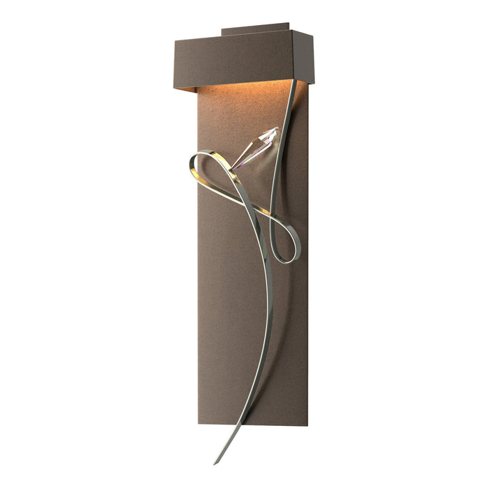 Rhapsody LED Sconce in Bronze with Sterling Accent - 205440-LED-05-85-CR by Hubbardton Forge