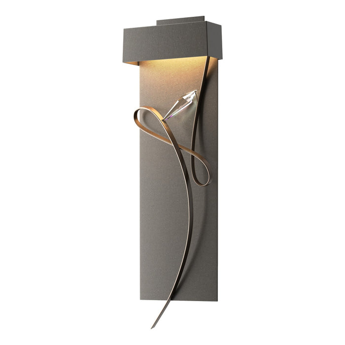 Rhapsody LED Sconce in Dark Smoke with Bronze Accent - 205440-LED-07-05-CR by Hubbardton Forge