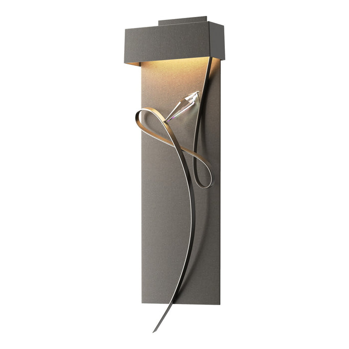 Rhapsody LED Sconce in Dark Smoke with Dark Smoke Accent - 205440-LED-07-07-CR by Hubbardton Forge