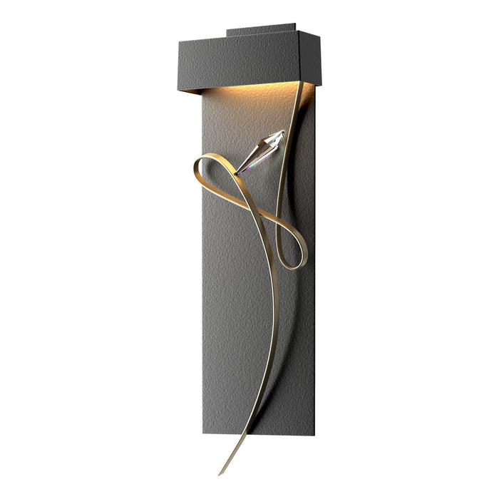 Rhapsody LED Sconce in Black with Soft Gold Accent - 205440-LED-10-84-CR by Hubbardton Forge